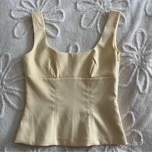 Butter Yellow Sleeveless Top